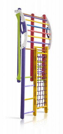 
Детская разноцветная игровая площадка с горкой «Кроха - 1 Plus 1» Т. . фото 3