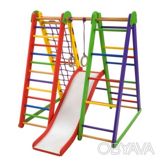 
Детская разноцветная игровая площадка с горкой «Эверест-4» ТМ Sport. . фото 1