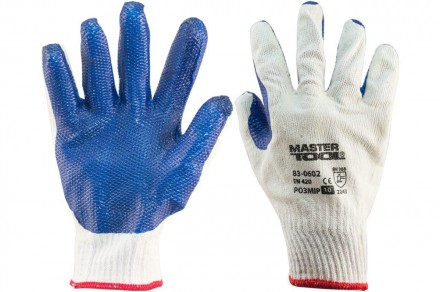 Перчатки рабочие Mastertool 
Перчатки стекольщика: х/б ткань с латексным покрыти. . фото 2