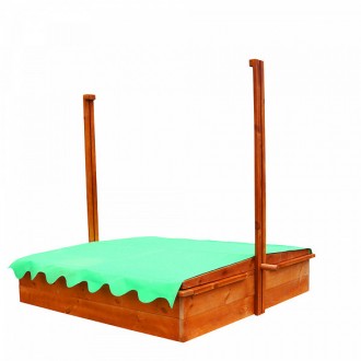 
Детская деревянная песочница с навесом и крышкой ТМ Sportbaby, размер 1.5х1.45х. . фото 4