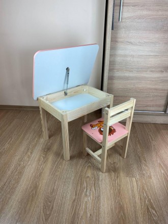 
Детский персиковый столик с откидной столешницей и со стульчиком ТМ "МАСЯ"
Опис. . фото 7