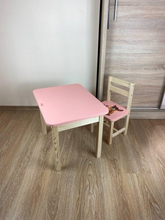 
Детский персиковый столик с откидной столешницей и со стульчиком ТМ "МАСЯ"
Опис. . фото 5