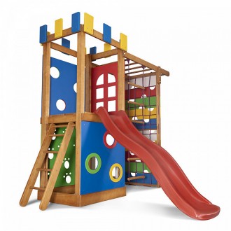 
Детский игровой комплекс с горкой "Babyland-16" ТМ SportBaby, размер 2,1х0.75х2. . фото 3