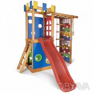 
Детский игровой комплекс с горкой "Babyland-16" ТМ SportBaby, размер 2,1х0.75х2. . фото 1
