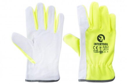 Защитные перчатки изготовлены из высококачественной козьей кожи со вставками из . . фото 2