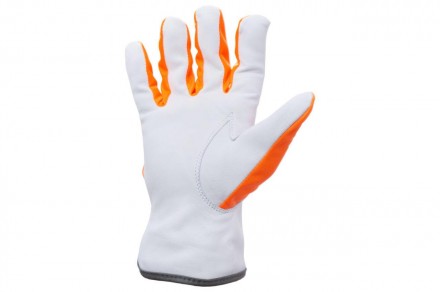 Защитные перчатки изготовлены из высококачественной козьей кожи со вставками из . . фото 3