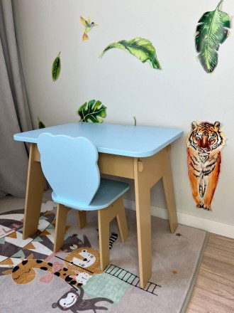 
Детский голубой столик с откидной столешницей и со стульчиком ТМ "МАСЯ"
Описани. . фото 5