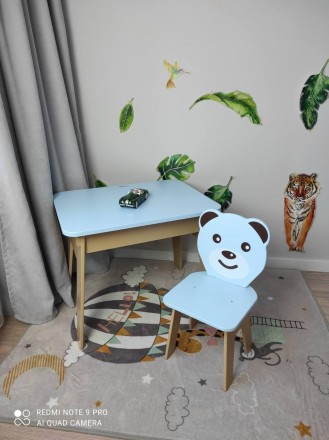 
Детский голубой столик с откидной столешницей и со стульчиком ТМ "МАСЯ"
Описани. . фото 3