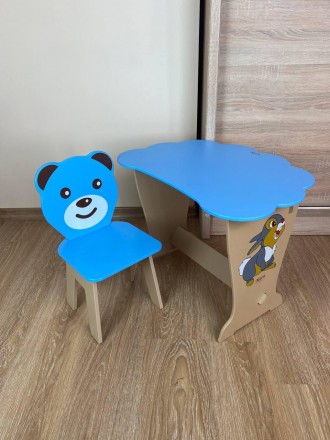 
Голубой детский стол-парта "Облако" со стулом фигурным
Описание
Размеры столика. . фото 7