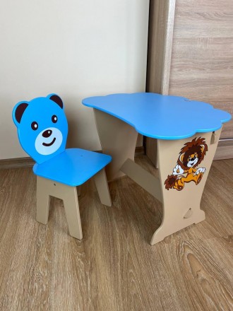 
Голубой детский стол-парта "Облако" со стулом фигурным
Описание
Размеры столика. . фото 8