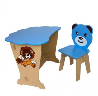 
Голубой детский стол-парта "Облако" со стулом фигурным
Описание
Размеры столика. . фото 5