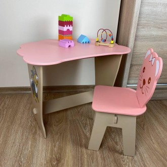 
Розовый детский стол-парта "Облако" со стулом фигурным
Описание
Размеры столика. . фото 4