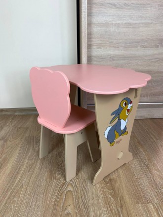 
Розовый детский стол-парта "Облако" со стулом фигурным
Описание
Размеры столика. . фото 9