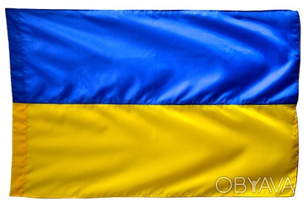 Прапор виготовлено з двох смуг однакового розміру з нейлону жовтого та синього к. . фото 1