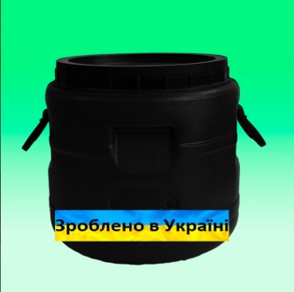 Бочка пластиковая техническая черная бидон 30л широкая горловина. Киев. фото 1 Бочка пластиковая техническая черная бидон 30л широкая горловина. Киев. фото 1