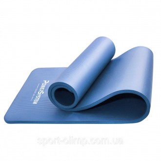 Килимок для йоги та фітнесу Power System PS-4017 NBR Fitness Yoga Mat Plus Blue . . фото 4
