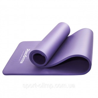 Коврик для йоги и фитнеса Power System PS-4017 NBR Fitness Yoga Mat Plus Purple . . фото 3