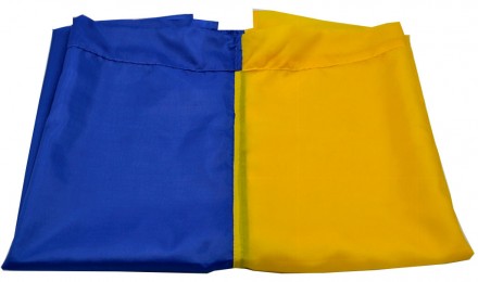 Прапор виготовлено з двох смуг однакового розміру з нейлону жовтого та синього к. . фото 3