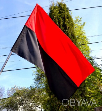 Червоно-чорний стяг - це прапор Української повстанської армії. Він впевнено збі. . фото 1