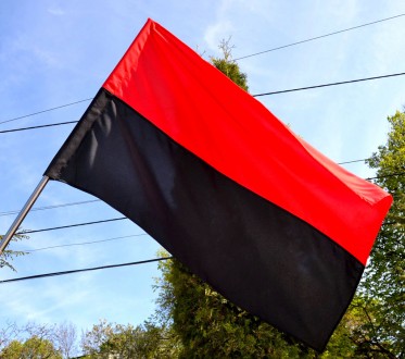 Червоно-чорний стяг - це прапор Української повстанської армії. Він впевнено збі. . фото 2