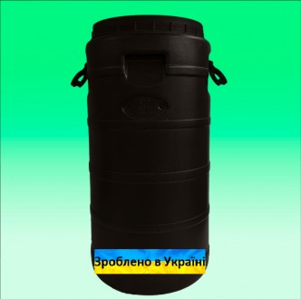 Бочка пластиковая техническая черная бидон 40л широкая горловина. Киев. фото 1 Бочка пластиковая техническая черная бидон 40л широкая горловина. Киев. фото 1
