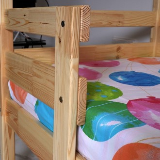 Описание Двухъярусная детская кровать 
В комлект входит
Лестница устонавливается. . фото 6