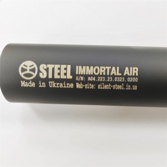 Глушник 5.56 / .223 STEEL IMMORTAL AIR з газорозвантаженням, різьблення 1/2x28
Г. . фото 3