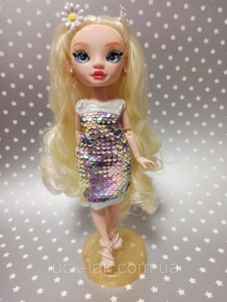 Платье с блестками, паетками которые можно переворачивать, для стройной куклы ти. . фото 5