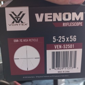 Прицел Vortex Venom 5-25x56 FFP с сеткой EBR-7C MOA
Новинка 2021 года – прицел д. . фото 5