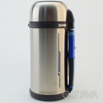 Термос ZOJIRUSHI SF-CС15XA 1.5 л (складная ручка+ремешок) ц:стальной
Это серия т. . фото 1