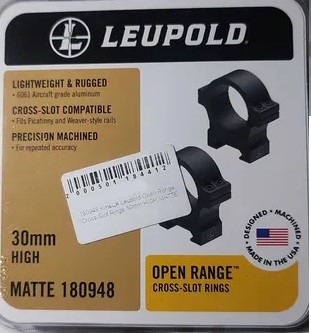 Кольца Leupold 30 мм Open Range Cross-Slot Rings ВЫСОКИЕ
Серия Open Range предст. . фото 3