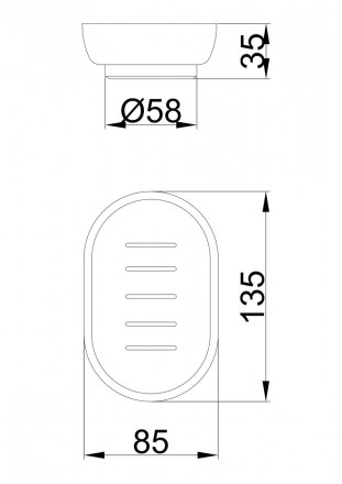 Тарілка для мильниці Frap F751 — комплектуюча для тримачів. Нею можна замінити с. . фото 4