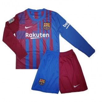Дитяча футбольна форма Барселона 21/22 Nike Home з довгим рукавом 135-145 см (3260). Київ. фото 1 Дитяча футбольна форма Барселона 21/22 Nike Home з довгим рукавом 135-145 см (3260). Київ. фото 1