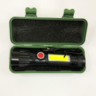 Фонарь X-Balog BL-645S-XPE+COB– бюджетный карманный фонарик, световой пото. . фото 5