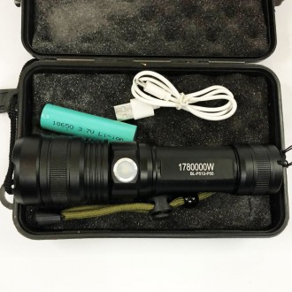 Фонарь P512-HP50 - удобный ручной фонарь, который работает от аккумулятора и от . . фото 3