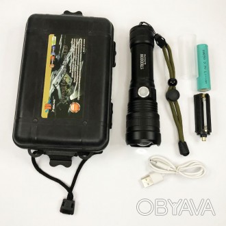 Фонарь P512-HP50 - удобный ручной фонарь, который работает от аккумулятора и от . . фото 1
