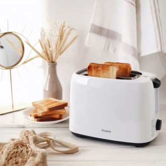 Стильный тостер MAGIO MG-278 не только приготовит прекрасный тост на завтрак, но. . фото 6