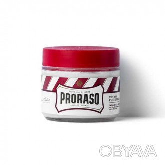 Крем для гоління Proraso Red Line Pre-Shaving Emollient and Soothing з олією ши . . фото 1