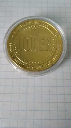 Монета Джокер.Монета нова. Капсула не відкривалася. Розмір: 40*3 мм.. . фото 2