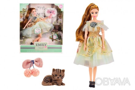 Лялька "Emily" з домашнім улюбленцем та аксесуарами, шарнірна QJ088 р.28.5*6.5*3. . фото 1