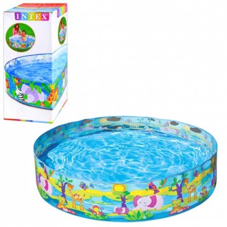 Детский каркасный бассейн Intex 58474– красочный бассейн, обладающий тремя вариа. . фото 2