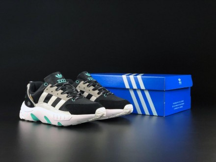 Чоловічі кросівки Adidas ZX 22 Boost Black White Mint
Виробництво : Вьетнам ?? 
. . фото 3