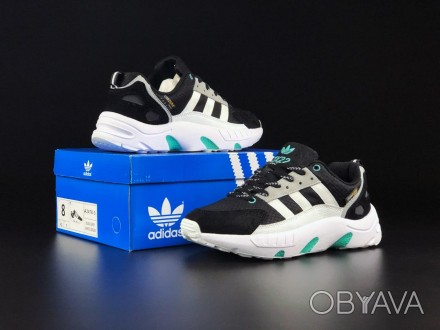 Чоловічі кросівки Adidas ZX 22 Boost Black White Mint
Виробництво : Вьетнам ?? 
. . фото 1