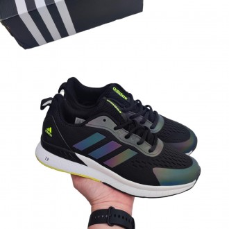 Літні чоловічі кросівки сітка Adidas чорні (хамелеон)
Верх: текстиль
Підошва: пі. . фото 2