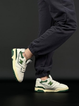 Жіночі кросівки New Balance 550
Виробництво : Вьетнам ?? 
▪️Матеріал верху : шкі. . фото 7