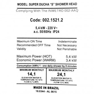 Проточний водонагрівач FAME 5.4 кВт
Характеристики:
Напруга: 220 В 
• 2 температ. . фото 8