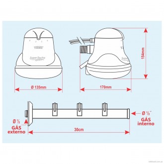 Проточний водонагрівач FAME (кватро з трубою) 6.0 кВт
Характеристики:
• Напруга:. . фото 9