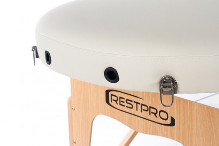 Масажний стіл RESTPRO VIP OVAL 2 Бежевий стані відмінним рішенням і для масажног. . фото 9