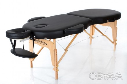 Масажний стіл RESTPRO VIP OVAL 2 Чорний стані відмінним рішенням і для масажного. . фото 1