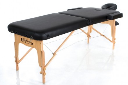 Масажний стіл RESTPRO VIP 2 Чорний стані відмінним вибором для професійних масаж. . фото 4